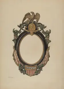 Mirror Frame, c. 1938. Creator: Lawrence Phillips