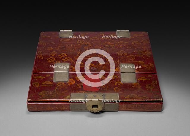 Mirror in a Lacquer Case, c 1800- 1825. Creator: Unknown.