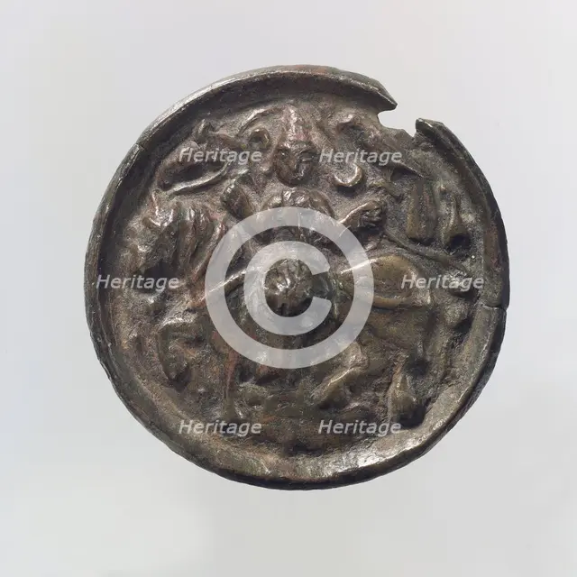Mirror, Iran or Central Asia, 11th-12th century. Creator: Unknown.