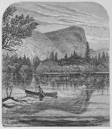 Mirror Lake and Mount Watkins 1883. Artist: C Crane