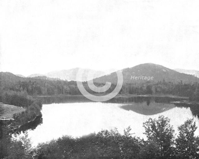 Mirror Lake, Adirondacks, New York State, USA, c1900.  Creator: Unknown.