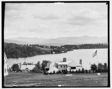 Mirror Lake, Adirondack Mountains, c1902. Creator: William H. Jackson