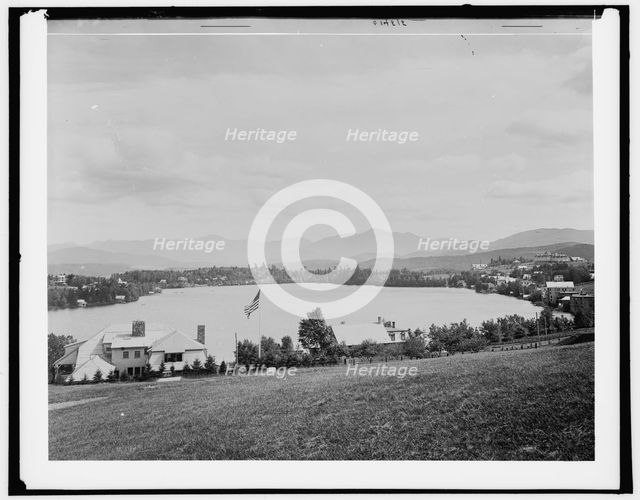 Mirror Lake, Adirondack Mountains, c1902. Creator: William H. Jackson.