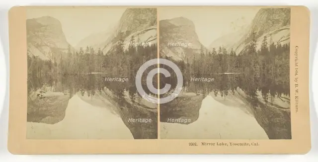 Mirror Lake, Yosemite, California, 1894. Creator: BW Kilburn.