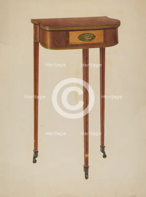 Mirror Stand, 1940. Creator: Harry Eisman.