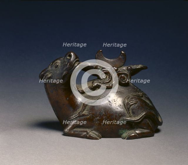 Mirror Stand in the Shape of an Ox, mid 17th Century - early 20th Century. Creator: Unknown.