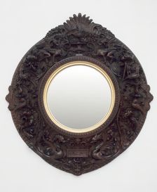 Mirror, Siena, 1870. Creators: Carlo Bartolozzi, Nicodemo Ferri