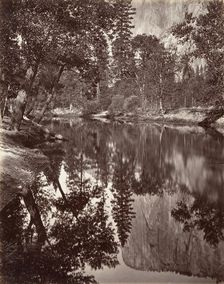 Mirror View of El Capitan, Yosemite, ca. 1872, printed ca. 1876. Creator: Attributed to Carleton E. Watkins