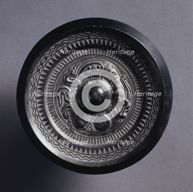 Mirror with a Coiling Dragon, 3rd Century. Creator: Unknown.