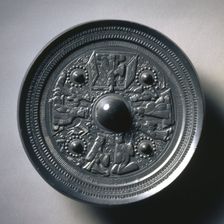 Mirror with Deities and Kings, 2nd century. Creator: Unknown