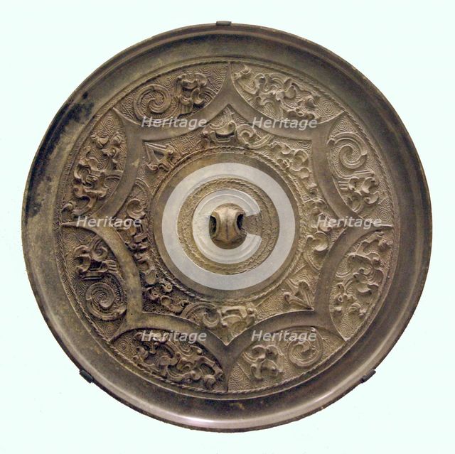 Mirror with Dragon and Bird Arabesque, Western Han dynasty (206 B.C.-A.D. 9). Creator: Unknown.