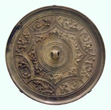 Mirror with Dragon and Bird Arabesque, Western Han dynasty (206 B.C.-A.D. 9). Creator: Unknown
