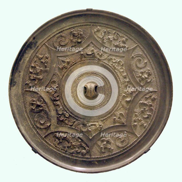 Mirror with Dragon and Bird Arabesque, Western Han dynasty (206 B.C.-A.D. 9). Creator: Unknown.