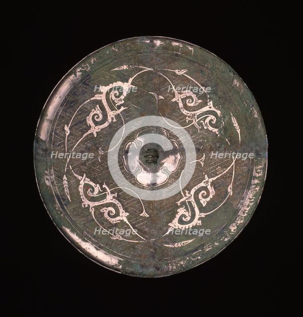 Mirror with Dragon Arabesques, Eastern Zhou dynasty, 3rd/2nd century B.C. Creator: Unknown.