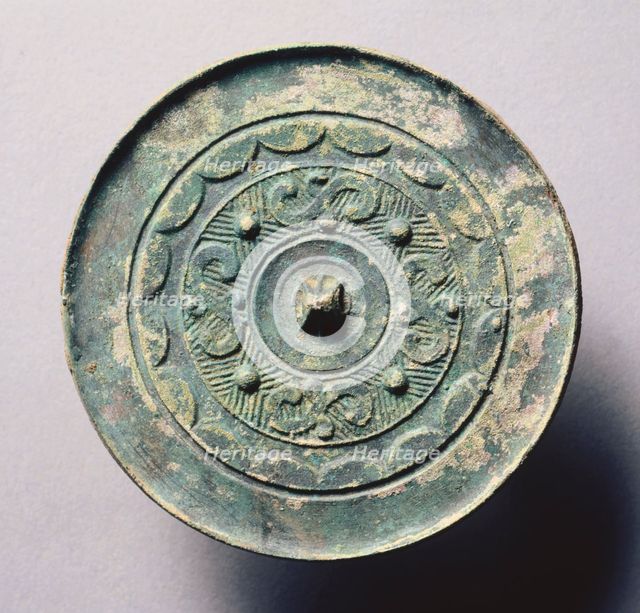 Mirror with Four Dragons Pattern, 5th-3rd Century BC. Creator: Unknown.