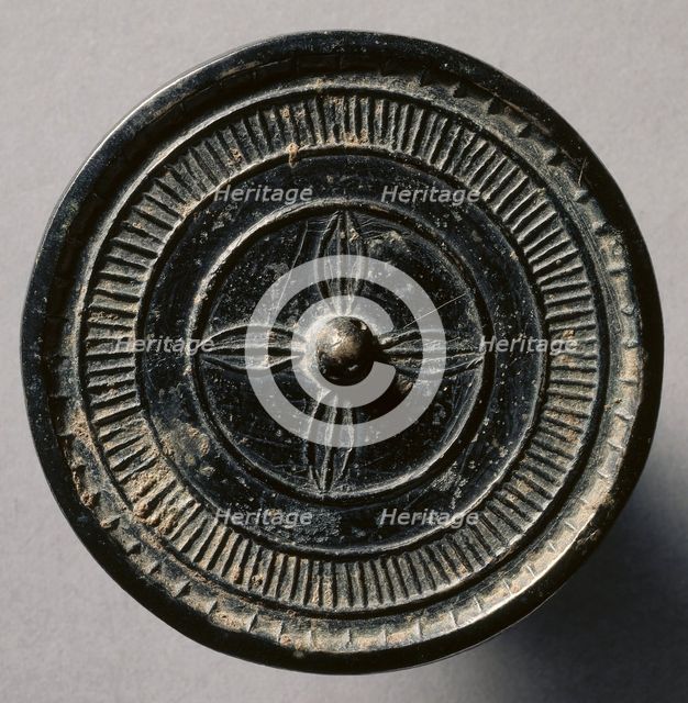 Mirror with Four Leaves, 1100s-1200s. Creator: Unknown.