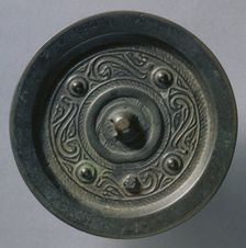 Mirror with Four Nipples, Four Quasi-Dragons, and Birds, mid 14th-mid 17th century. Creator: Unknown