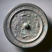 Mirror with Four Spirits, 589-618. Creator: Unknown