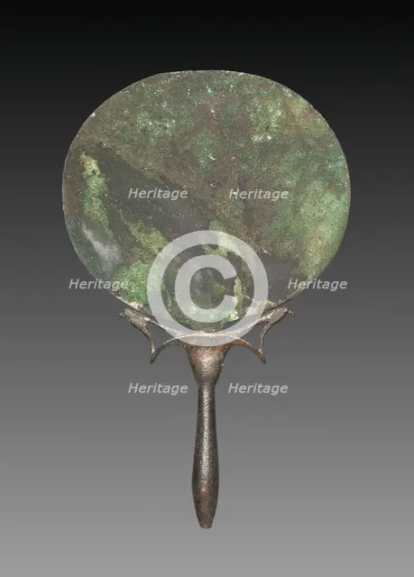 Mirror with Falcons, 1540-1296 BC. Creator: Unknown.