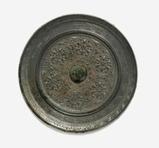Mirror with floral roundels, Sui dynasty, 581-618. Creator: Unknown