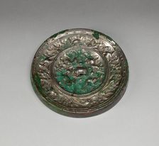Mirror with "Lion and Grapevine" Design, Tang dynasty (A.D. 618-907), 8th century. Creator: Unknown