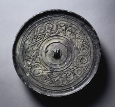 Mirror with Serpentine Interlaces and Angular Meanders, 3rd century BC. Creator: Unknown