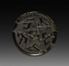 Mirror with Shan (Mountain) Pattern, 3rd century B.C.. Creator: Unknown