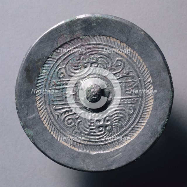 Mirror with Quatrefoil, Paired Phoenixes, and Auspicious Animals, early 1st Century - early 4th Cent Creator: Unknown.