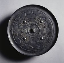 Mirror with Quatrefoils and Linked Arcs, 2nd century BC. Creator: Unknown