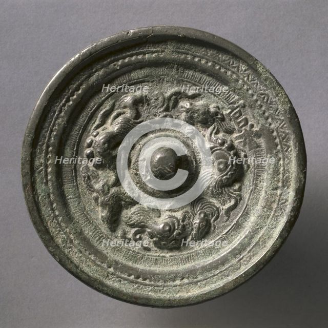 Mirror with Three Dragons , early 12th Century-early 13th Century. Creator: Unknown.