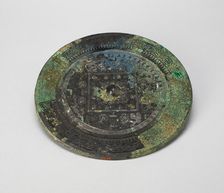 Mirror with "TLV" Pattern, Eastern Han dynasty (A.D. 25-220), c. 1st century A.D. Creator: Unknown