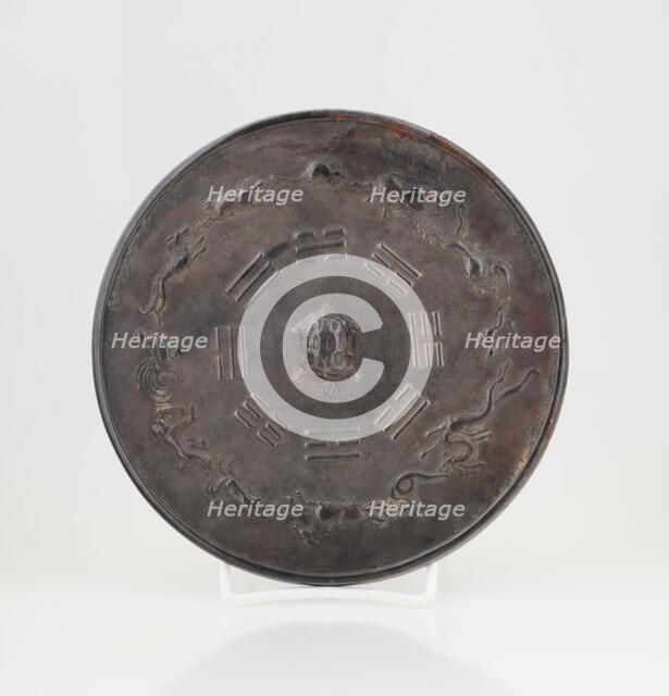 Mirror with zodiac and trigram designs, Song dynasty (960-1279). Creator: Unknown.
