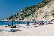 Mirtos Beach, Kefalonia, Greece. Creator: Peter Thompson