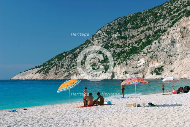 Mirtos Beach, Kefalonia, Greece. Creator: Peter Thompson.