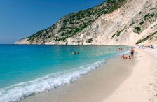 Mirtos Beach, Kefalonia, Greece. Creator: Peter Thompson
