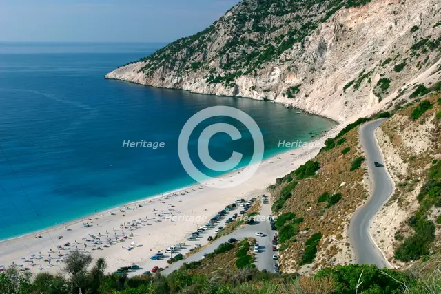 Mirtos Beach, Kefalonia, Greece. Creator: Peter Thompson.