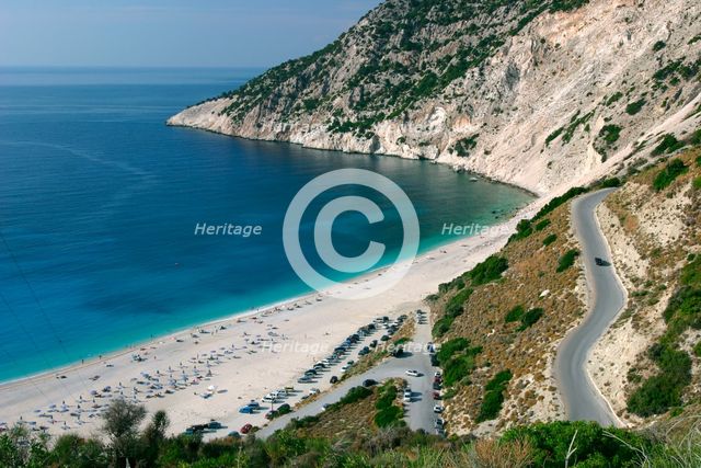 Mirtos Beach, Kefalonia, Greece. Creator: Peter Thompson.