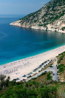 Mirtos Beach, Kefalonia, Greece. Creator: Peter Thompson