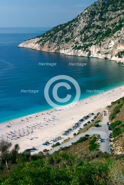 Mirtos Beach, Kefalonia, Greece. Creator: Peter Thompson.