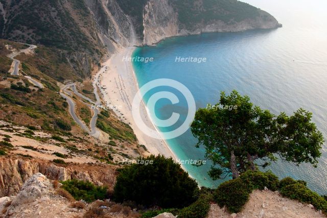 Mirtos Beach, Kefalonia, Greece. Creator: Peter Thompson.
