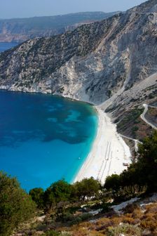 Mirtos Beach, Kefalonia, Greece. Creator: Peter Thompson