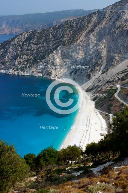 Mirtos Beach, Kefalonia, Greece. Creator: Peter Thompson.
