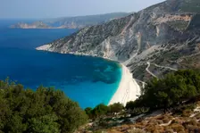 Mirtos Beach, Kefalonia, Greece. Creator: Peter Thompson