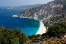 Mirtos Beach, Kefalonia, Greece. Creator: Peter Thompson