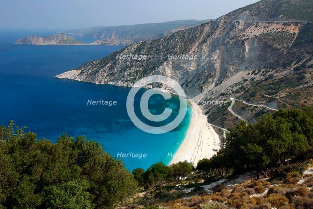 Mirtos Beach, Kefalonia, Greece. Creator: Peter Thompson.
