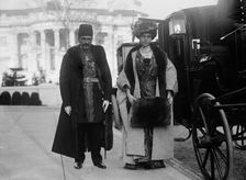 Mirza Ali Kuli Khan & wife, 1913. Creator: Bain News Service