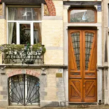 Miscellaneous Brussels art nouveau details, Belgium, c2014-c2017. Artist: Alan John Ainsworth
