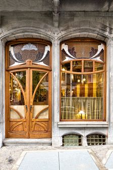 Miscellaneous Brussels art nouveau details, Belgium, c2014-c2017. Artist: Alan John Ainsworth