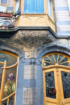 Miscellaneous Brussels art nouveau details, Belgium, c2014-c2017. Artist: Alan John Ainsworth