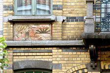 Miscellaneous Brussels art nouveau details, Belgium, c2014-c2017. Artist: Alan John Ainsworth